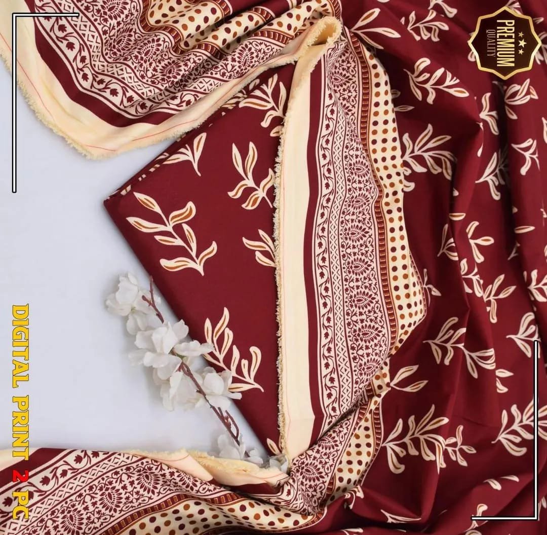 2 Pcs Women's Unstitched