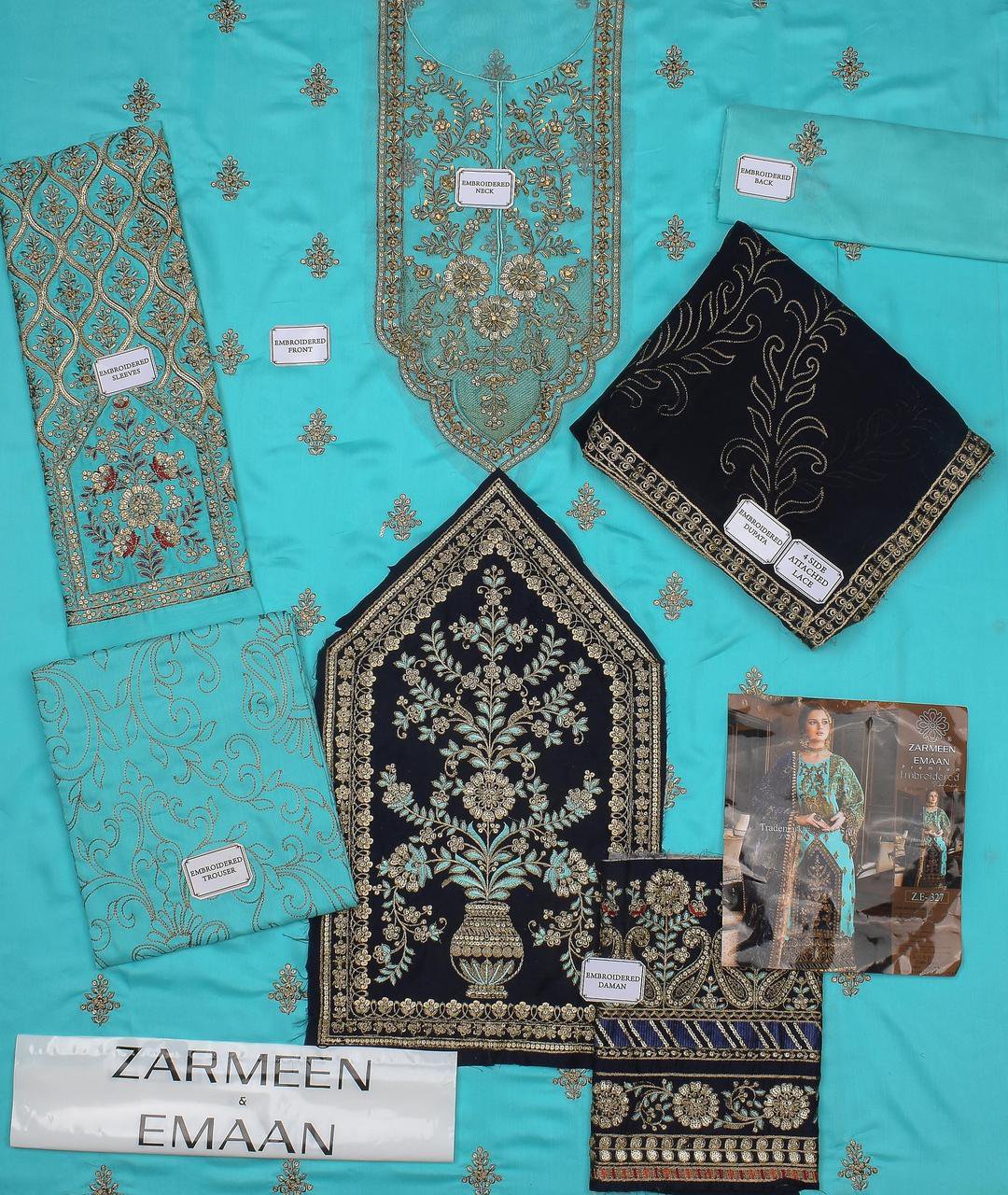 3 Pcs Women's Unstitched