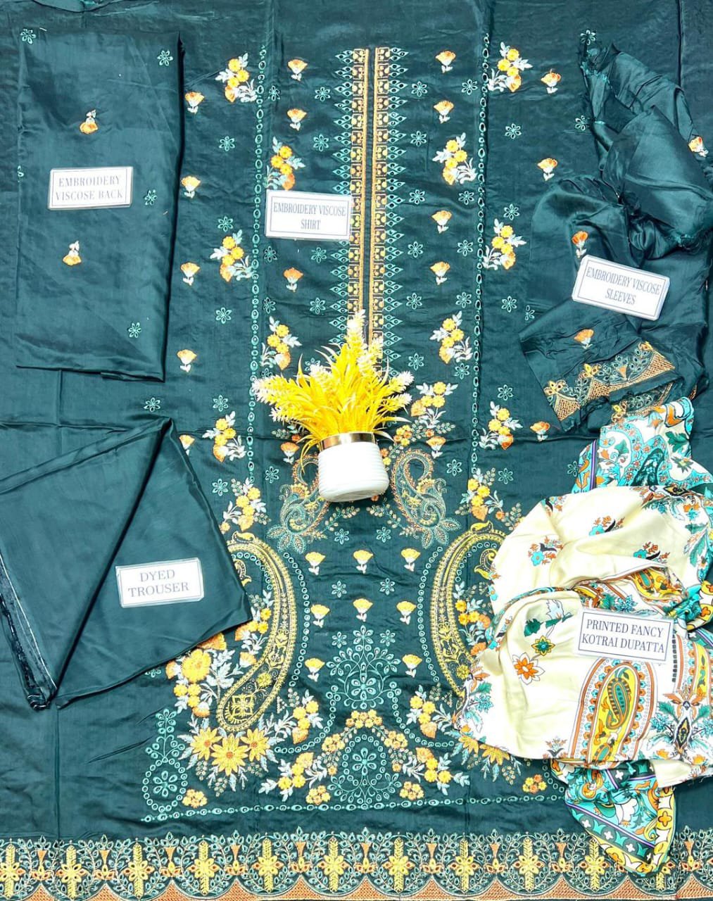 3 Pcs Women's Unstitched