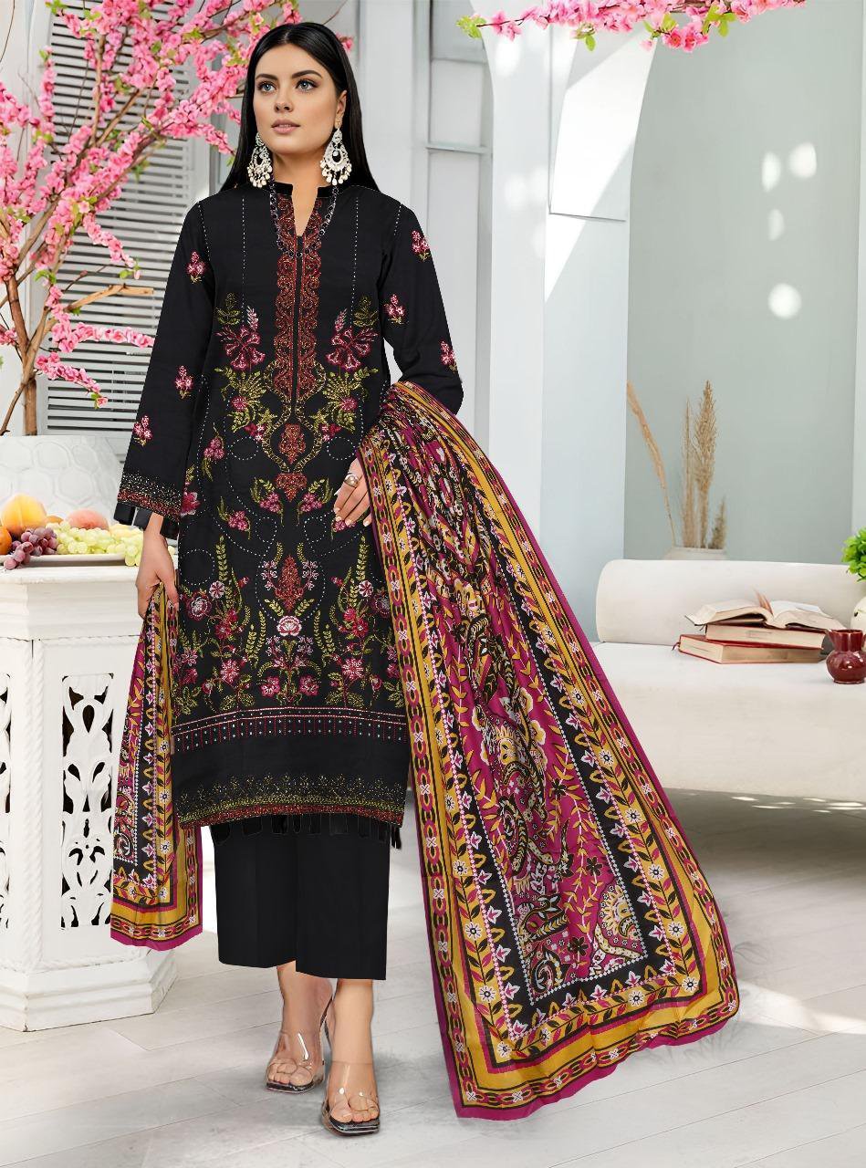 3 Pcs Women's Unstitched