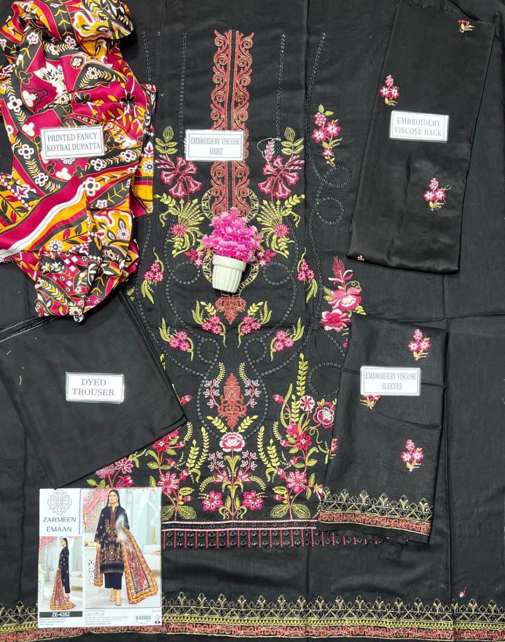 3 Pcs Women's Unstitched