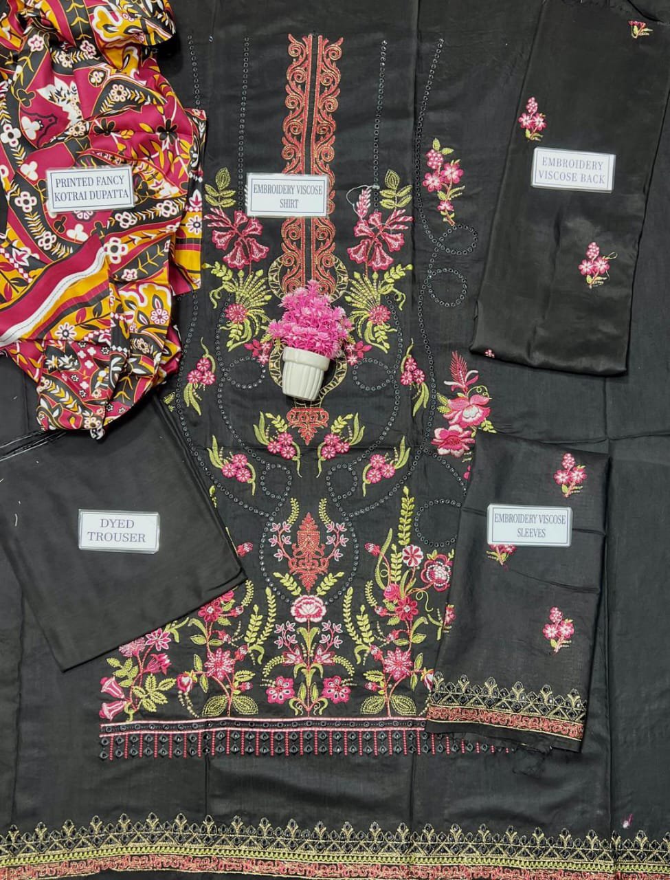 3 Pcs Women's Unstitched