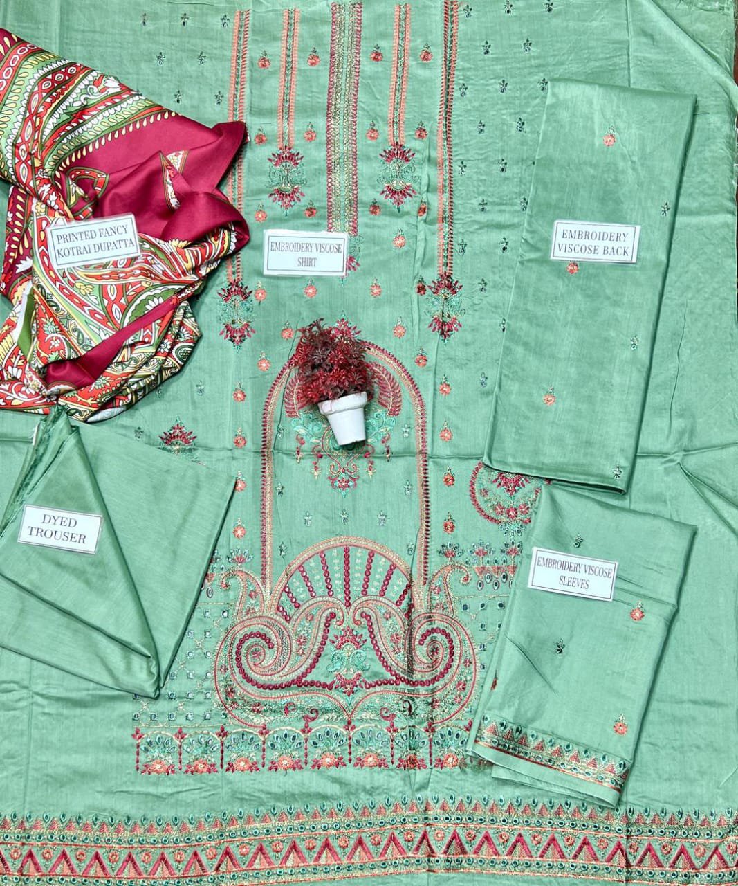 3 Pcs Women's Unstitched