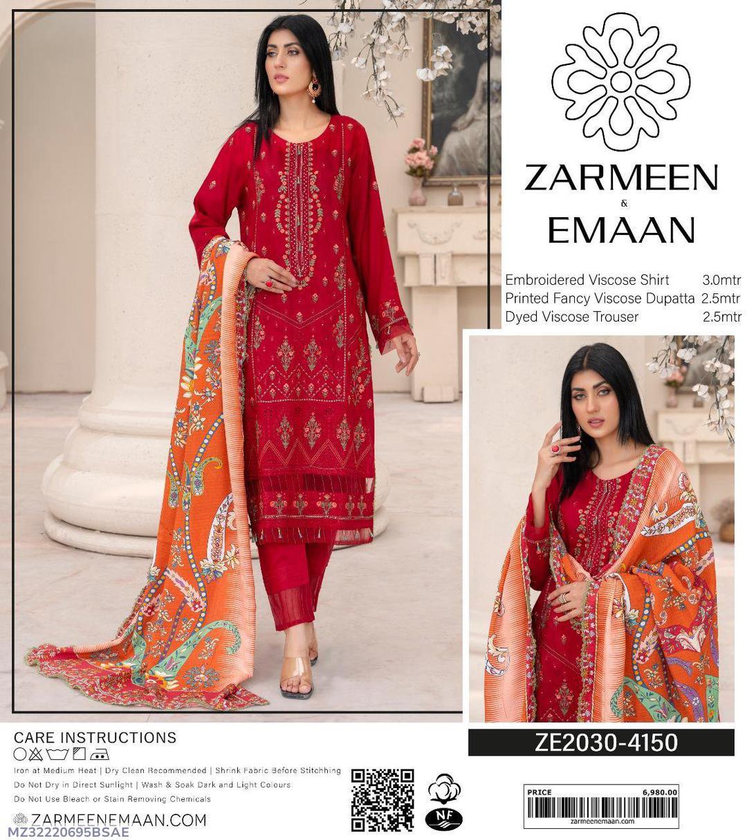 3 Pcs Women's Unstitched