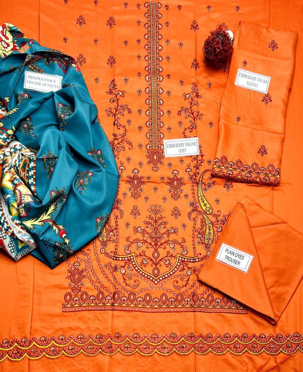 3 Pcs Women's Unstitched