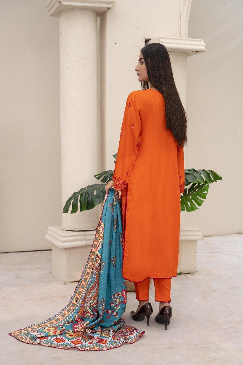 3 Pcs Women's Unstitched