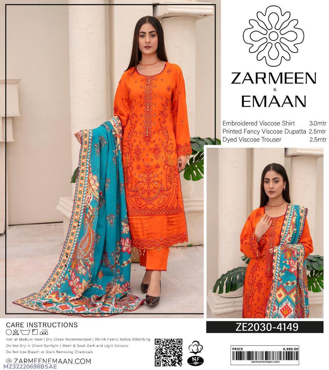 3 Pcs Women's Unstitched