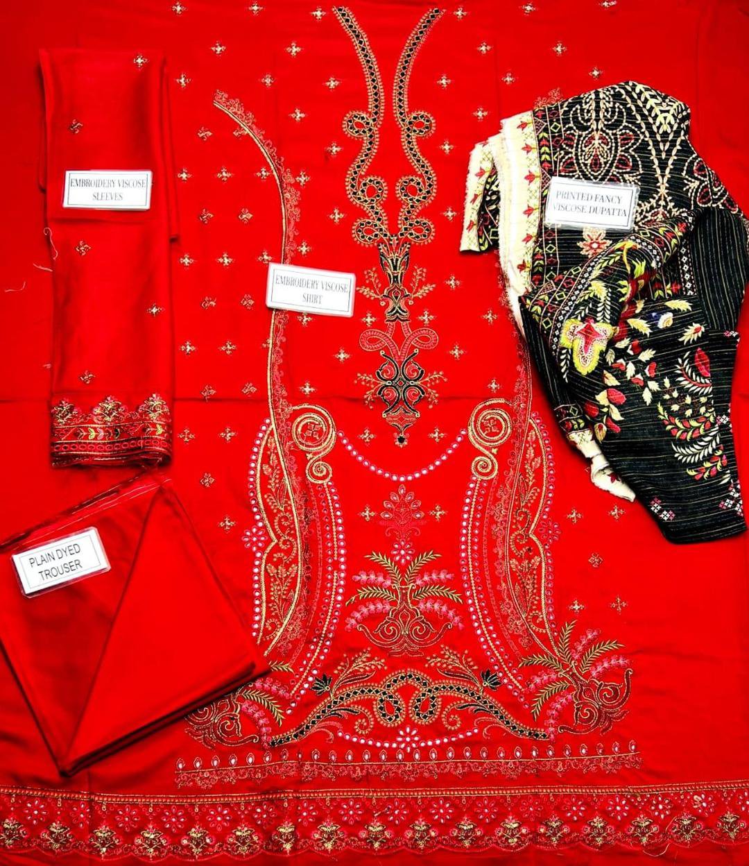 3 Pcs Women's Unstitched