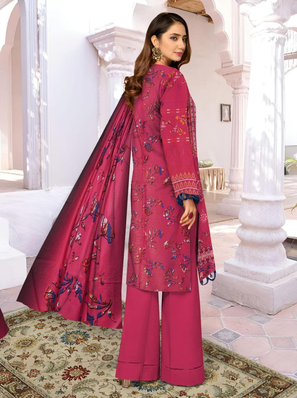 3 Pcs Women's Unstitched