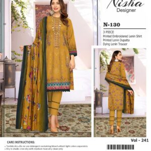 3 Pcs Women's Unstitched