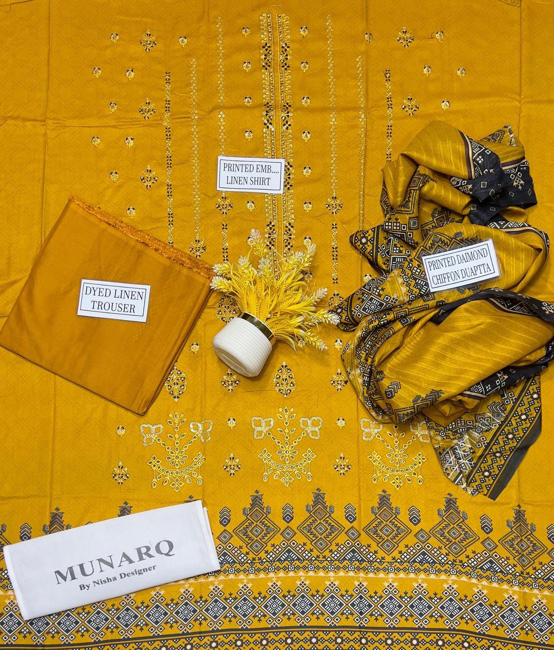 3 Pcs Women's Unstitched