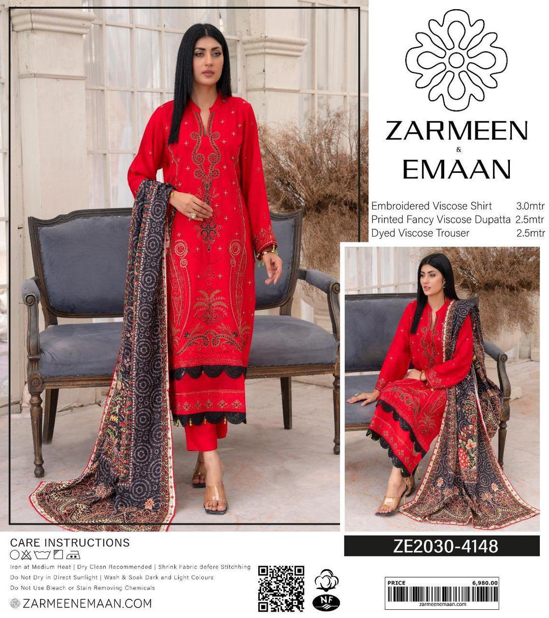 3 Pcs Women's Unstitched