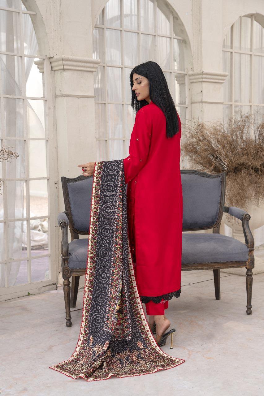 3 Pcs Women's Unstitched