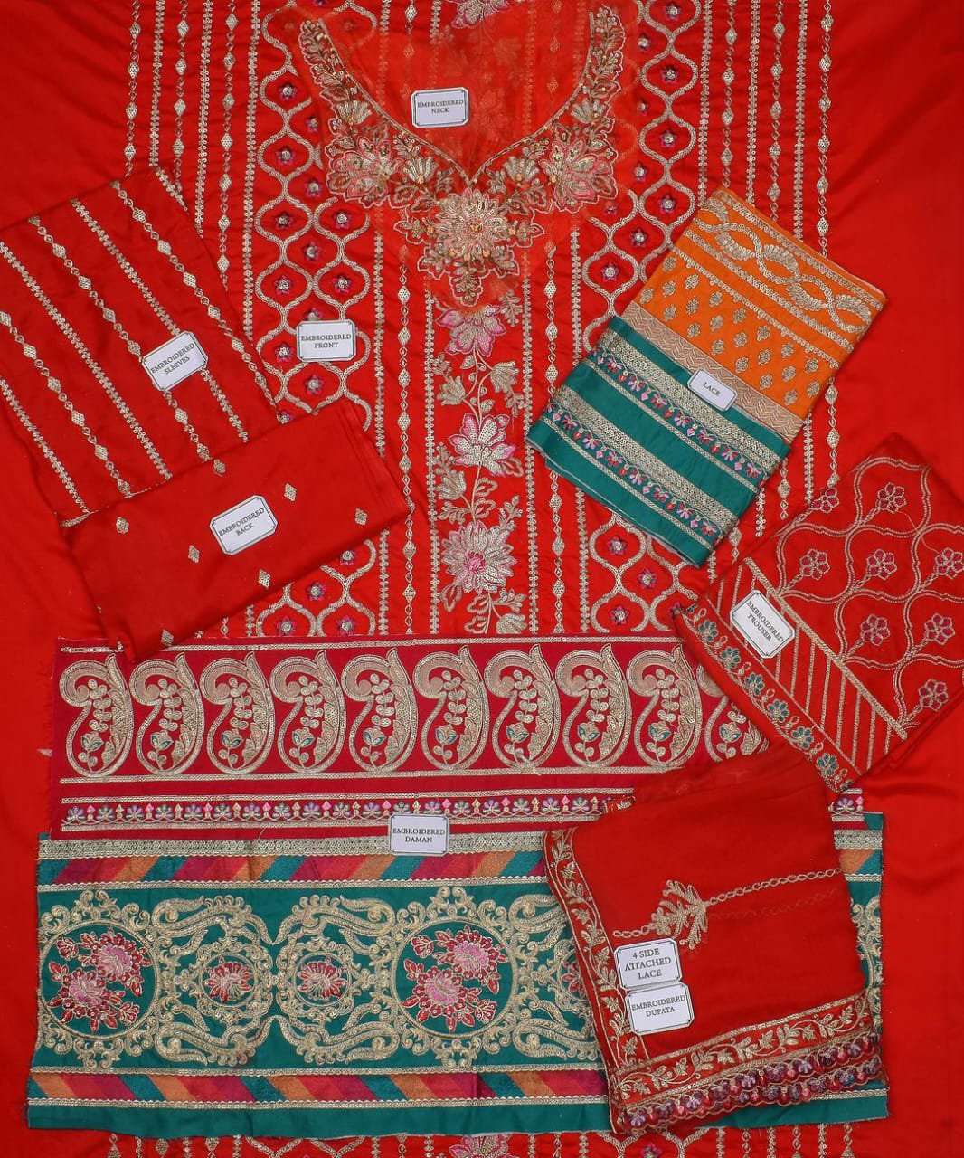 3 Pcs Women's Unstitched