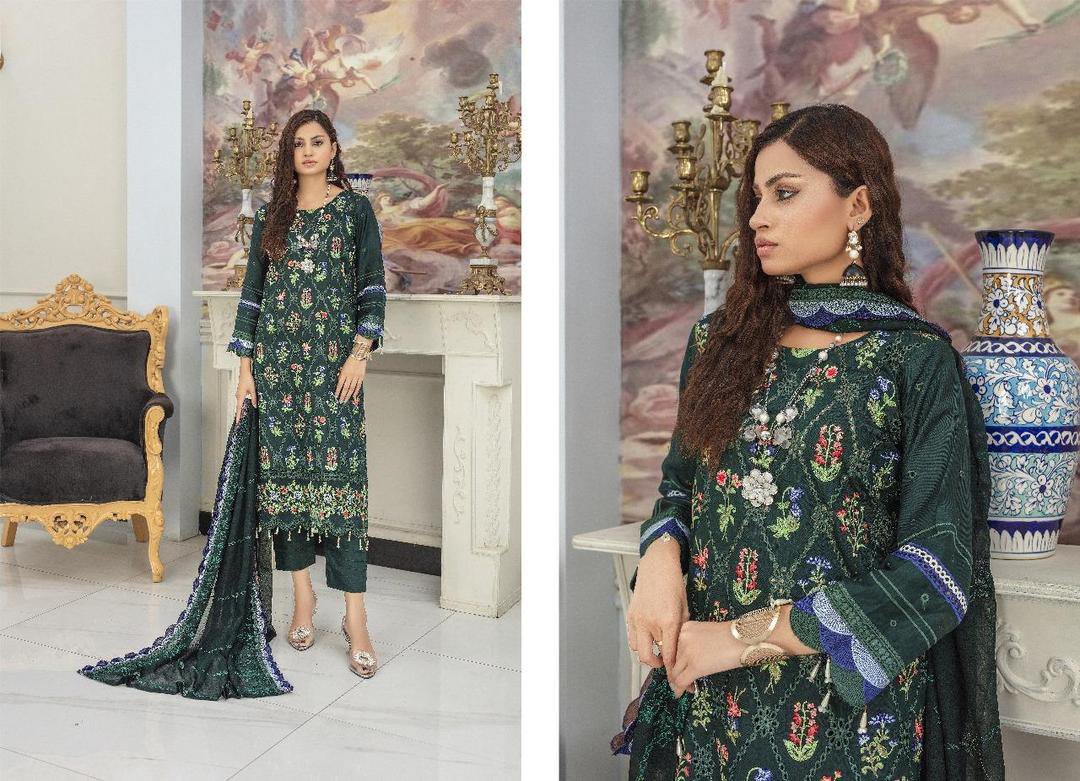 3 Pcs Women's Unstitched