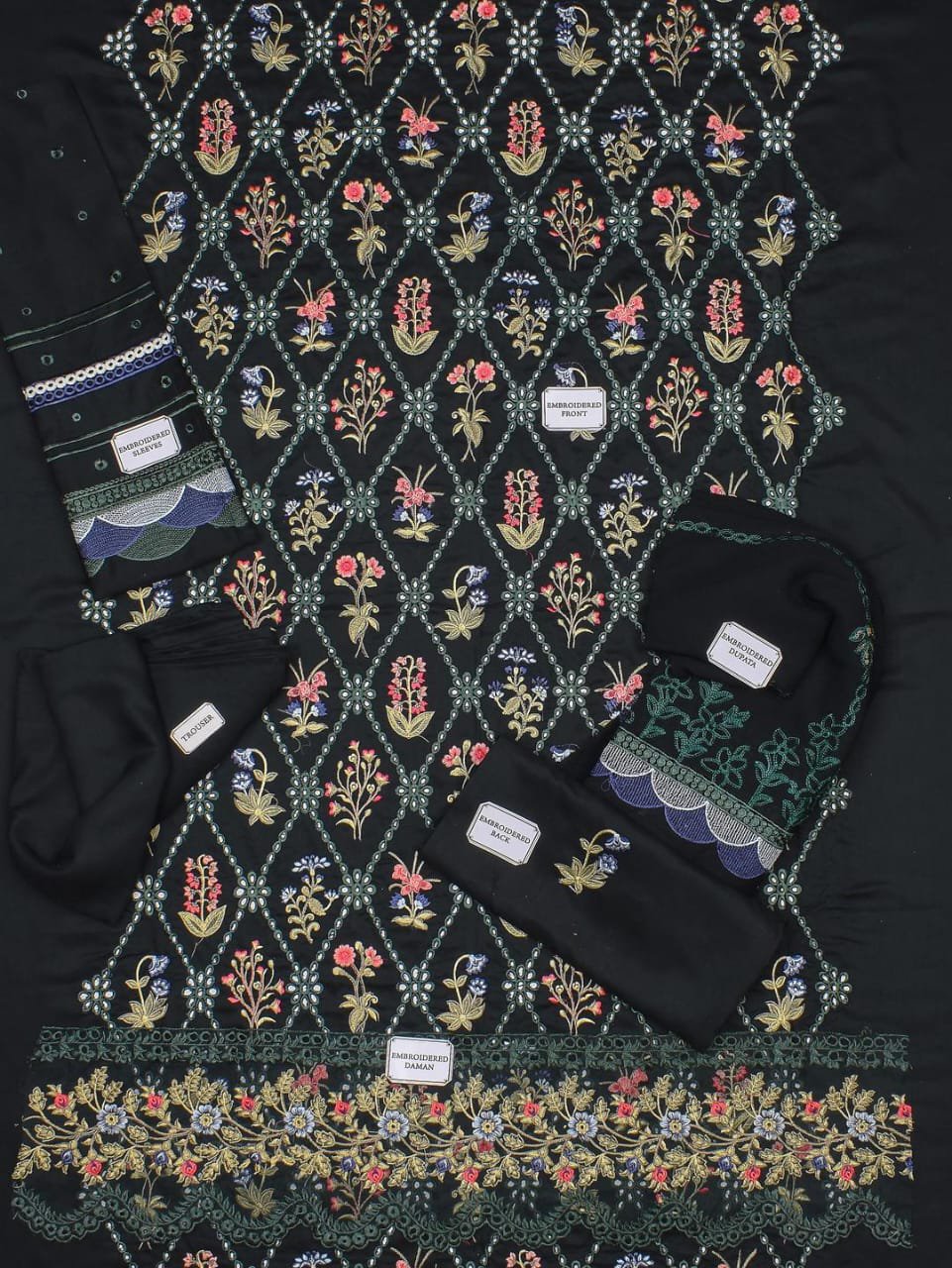 3 Pcs Women's Unstitched