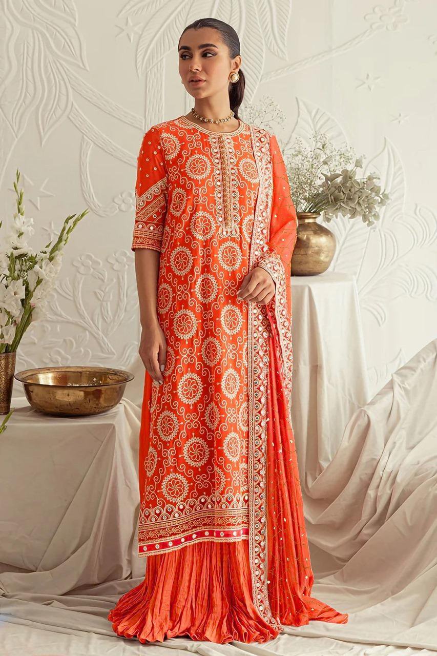 3 Pcs Women's Unstitched