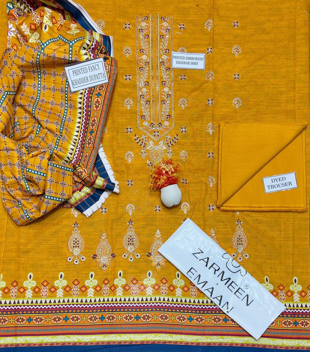 3 Pcs Women's Unstitched