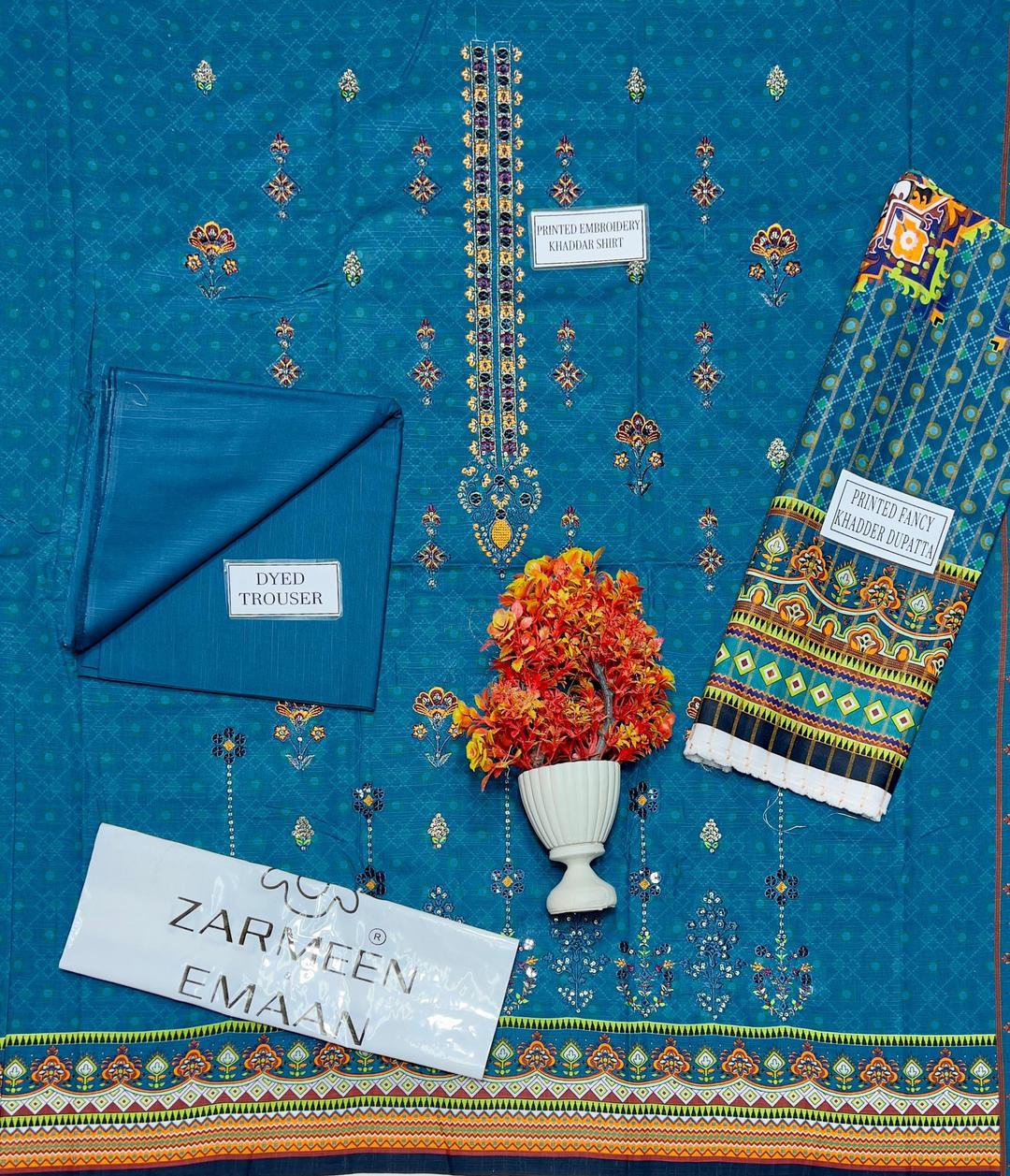 3 Pcs Women's Unstitched