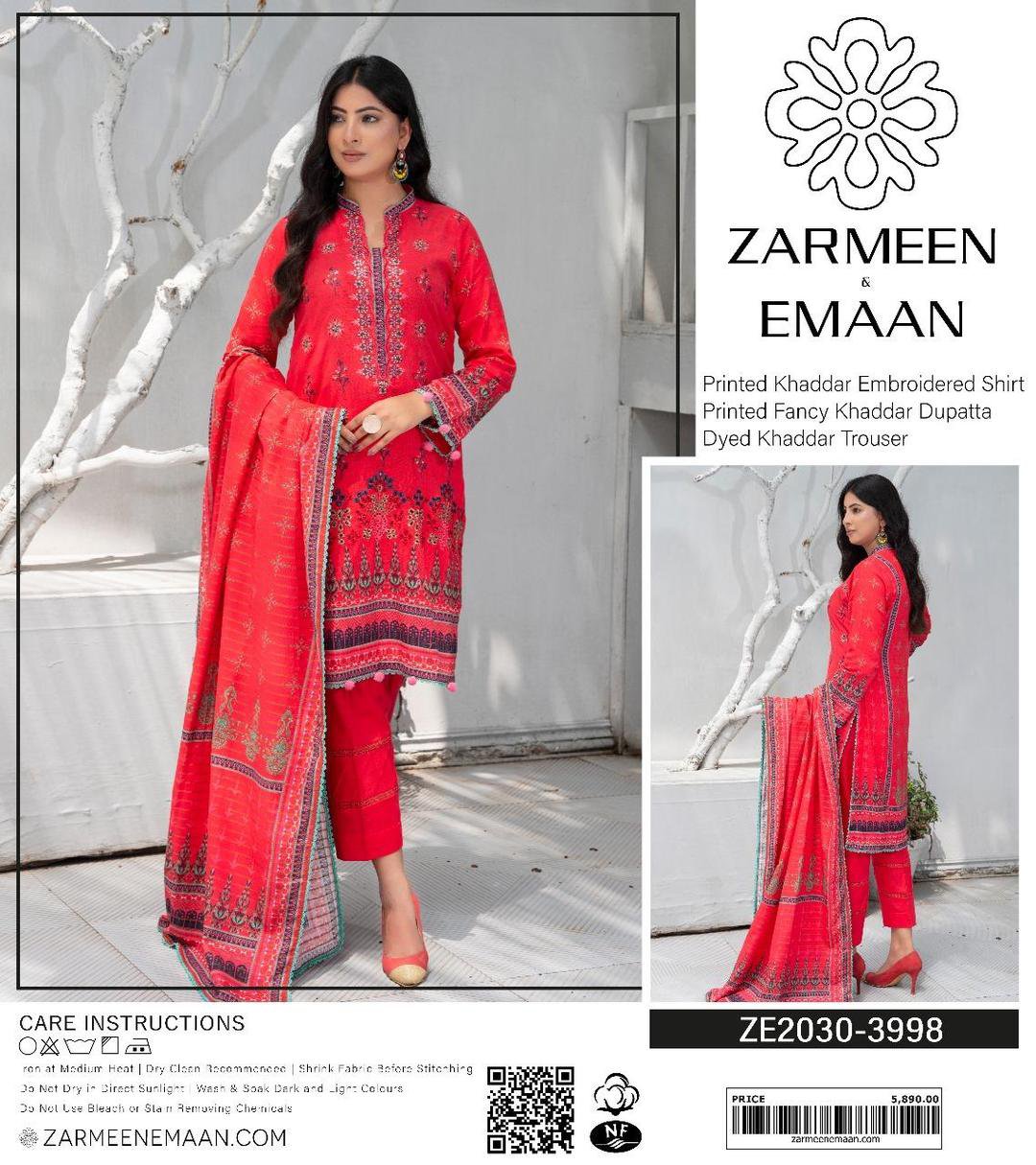 3 Pcs Women's Unstitched