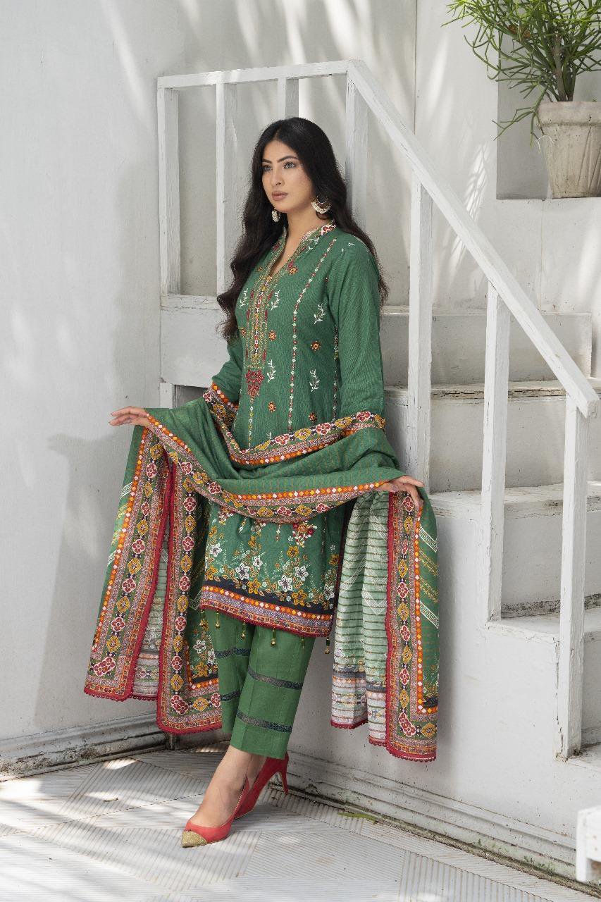 3 Pcs Women's Unstitched