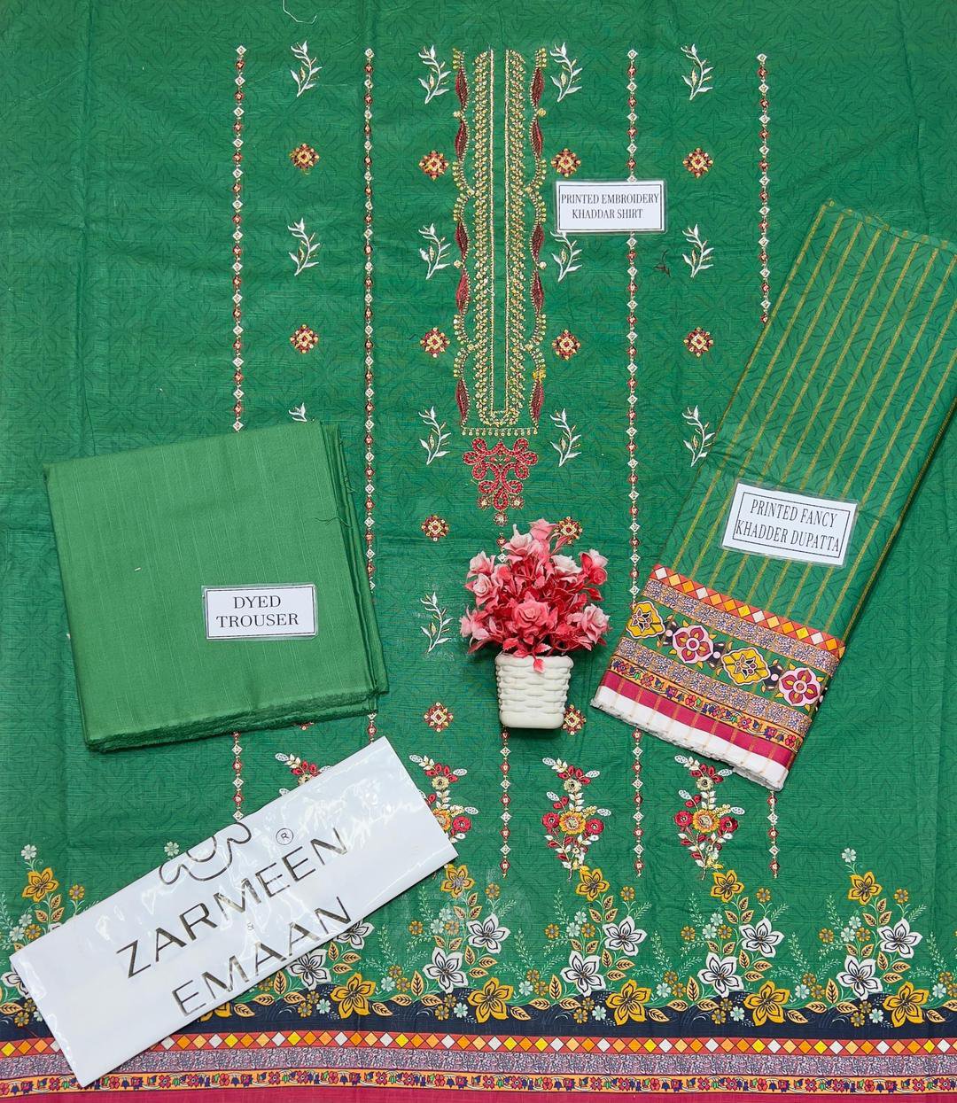 3 Pcs Women's Unstitched