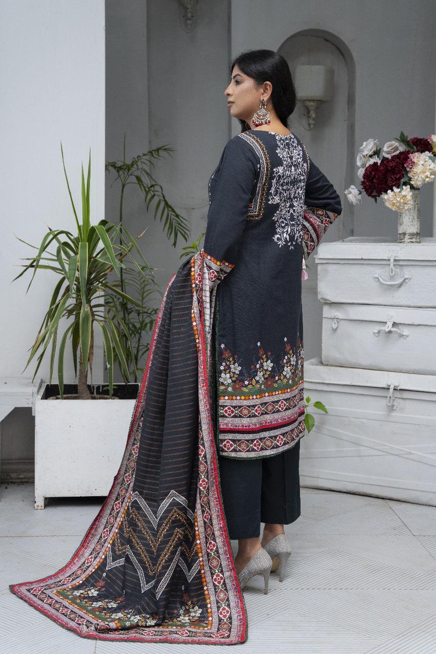 3 Pcs Women's Unstitched