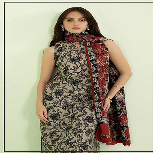 3 Pcs Women's Unstitched