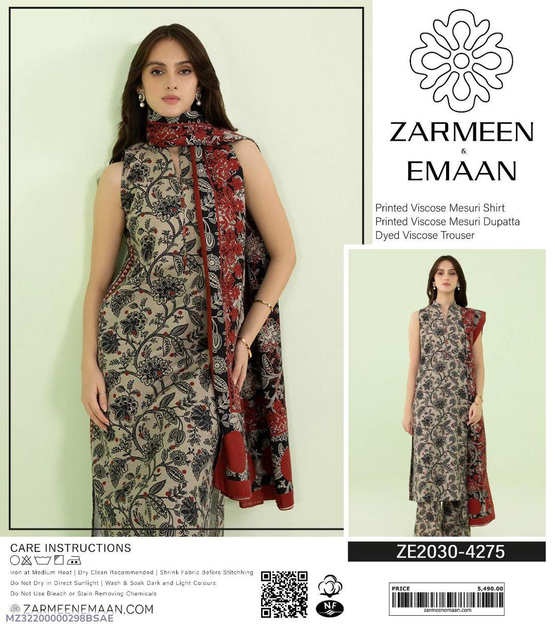 3 Pcs Women's Unstitched