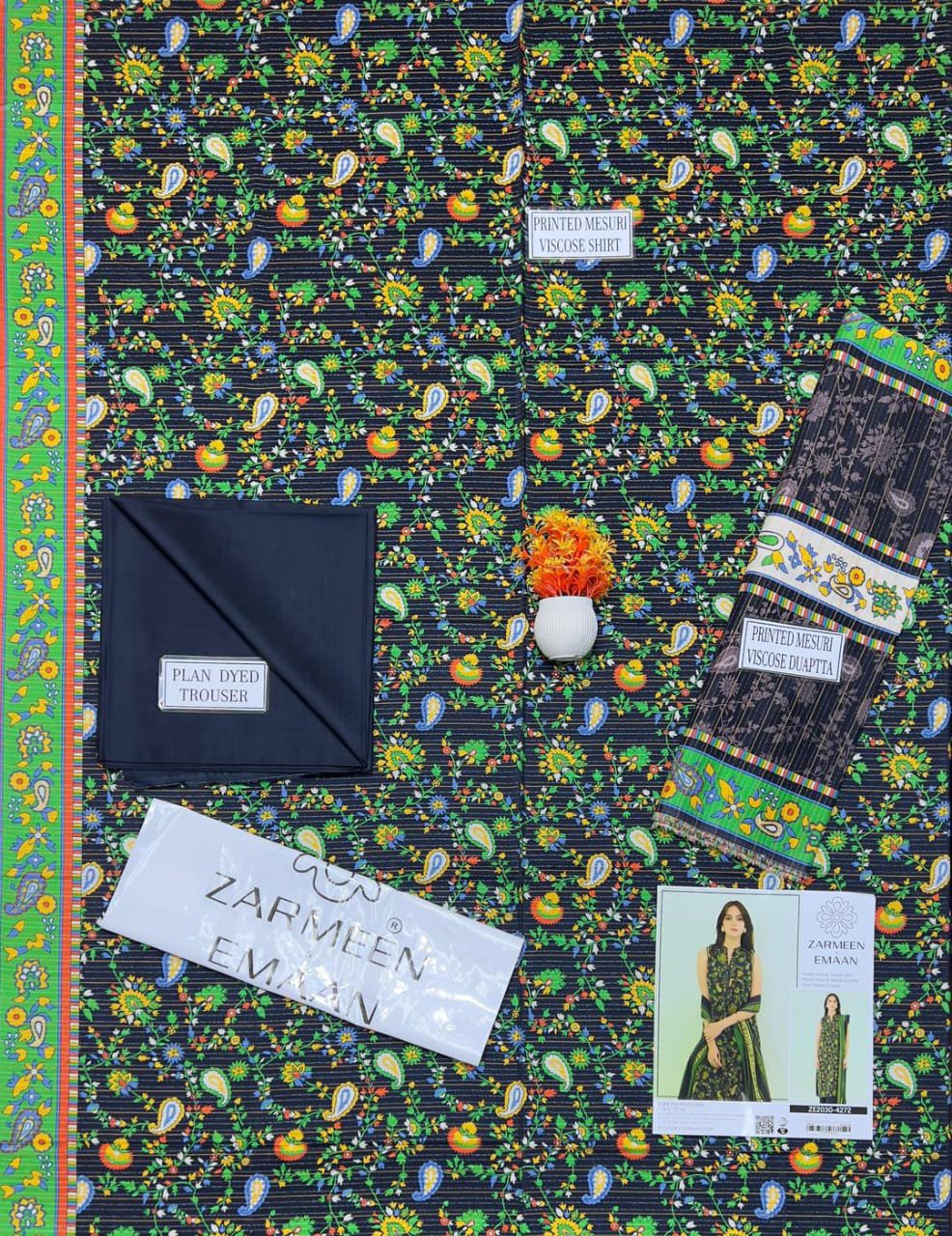 3 Pcs Women's Unstitched