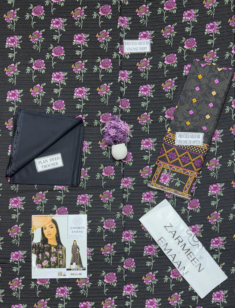 3 Pcs Women's Unstitched