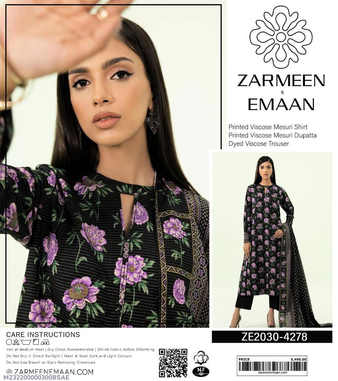 3 Pcs Women's Unstitched