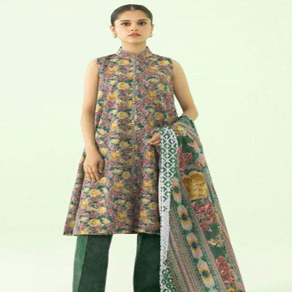 3 Pcs Women's Unstitched