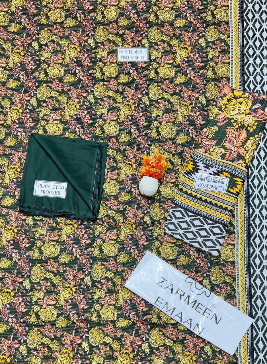 3 Pcs Women's Unstitched