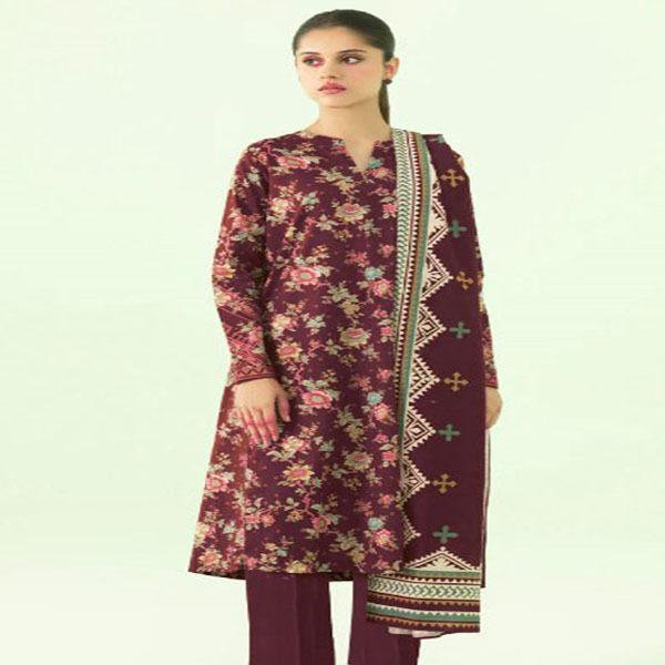 3 Pcs Women's Unstitched