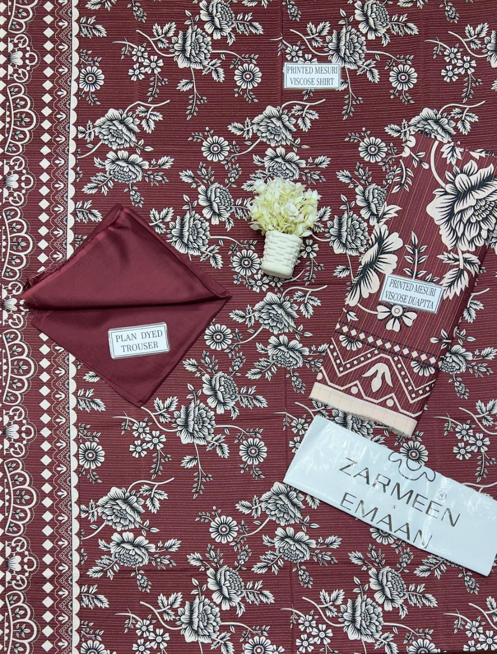 3 Pcs Women's Unstitched