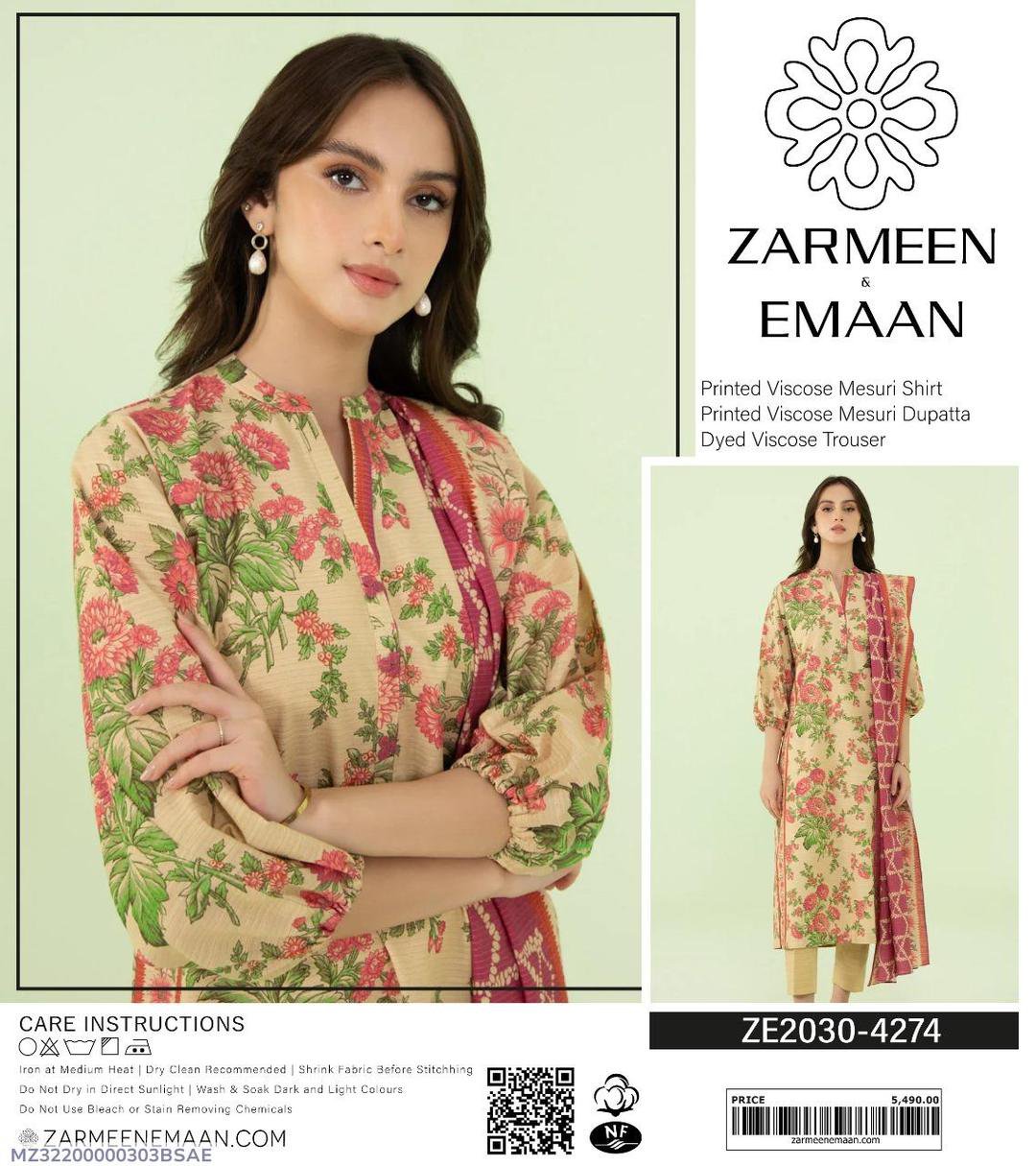 3 Pcs Women's Unstitched