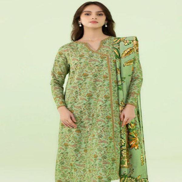 3 Pcs Women's Unstitched