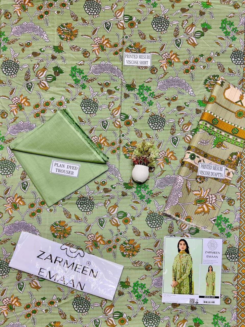 3 Pcs Women's Unstitched