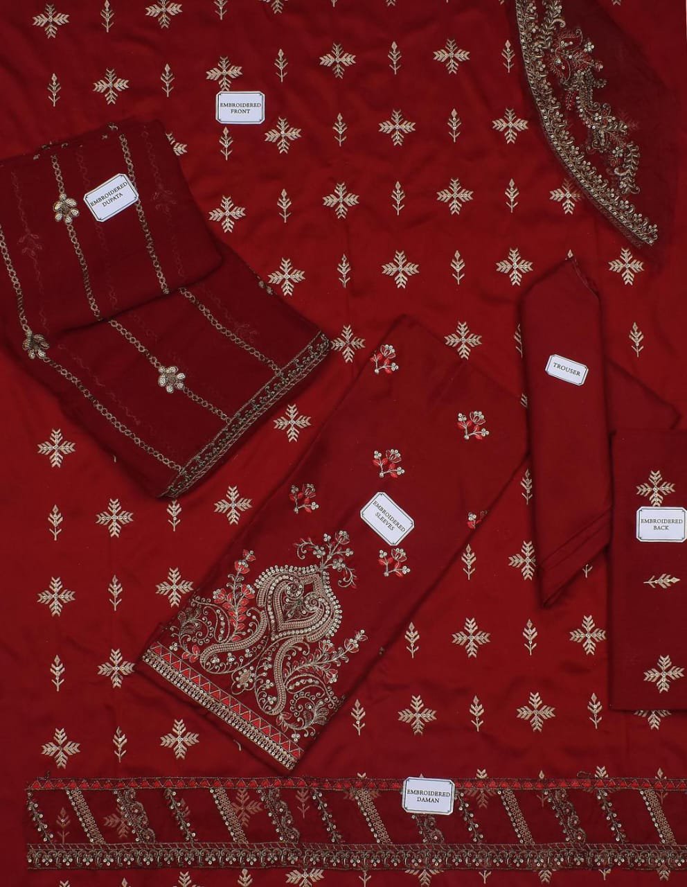 3 Pcs Women's Unstitched