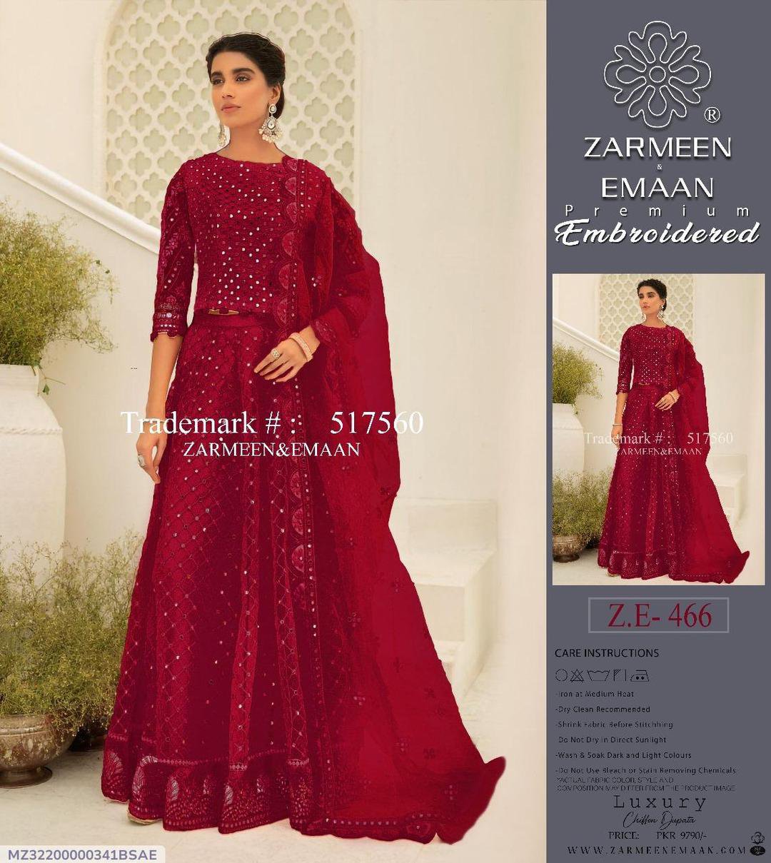 3 Pcs Women's Unstitched