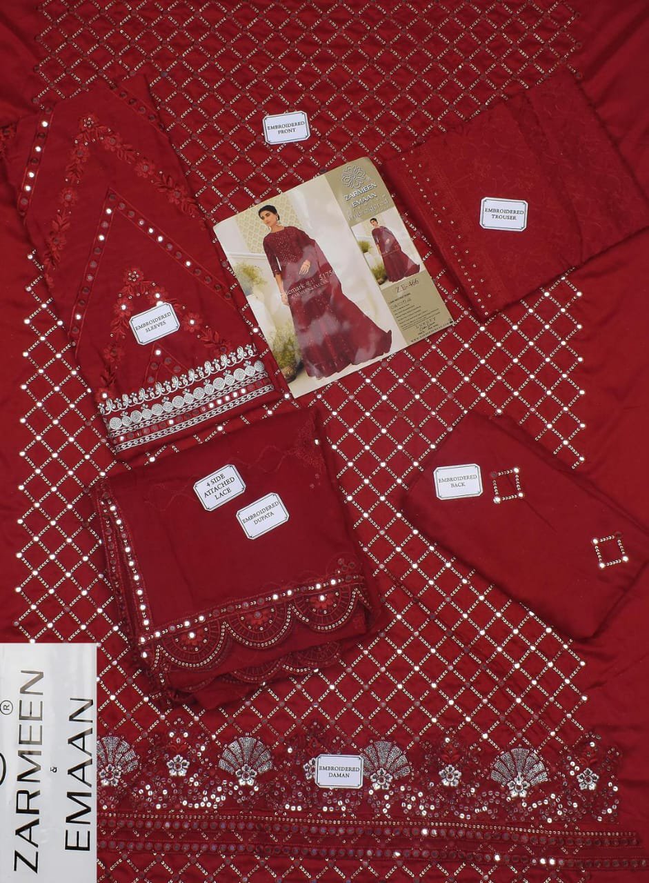 3 Pcs Women's Unstitched