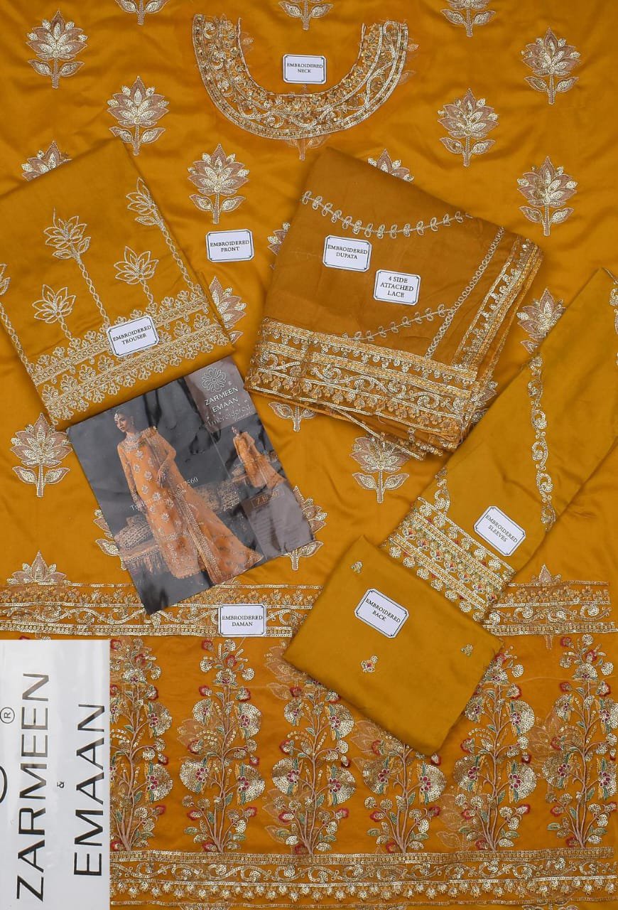 3 Pcs Women's Unstitched