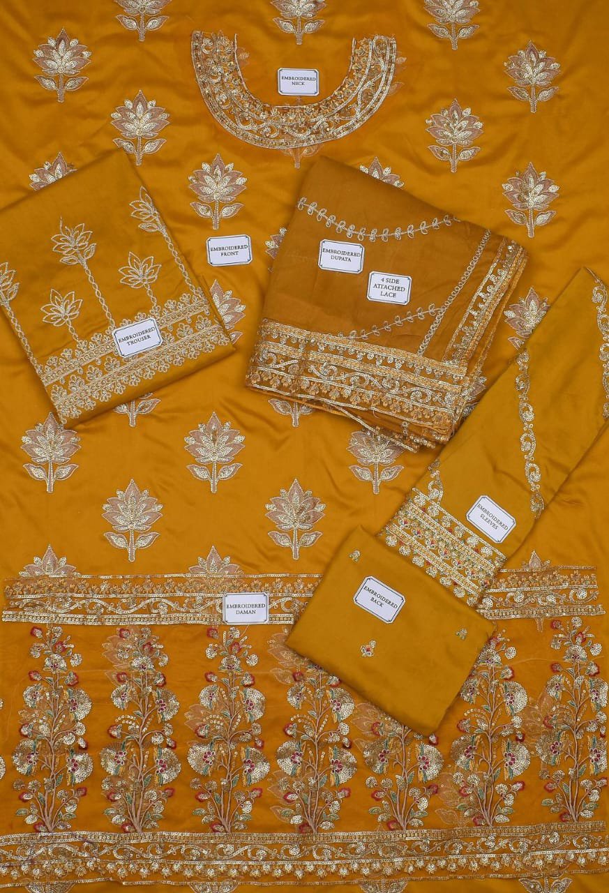 3 Pcs Women's Unstitched