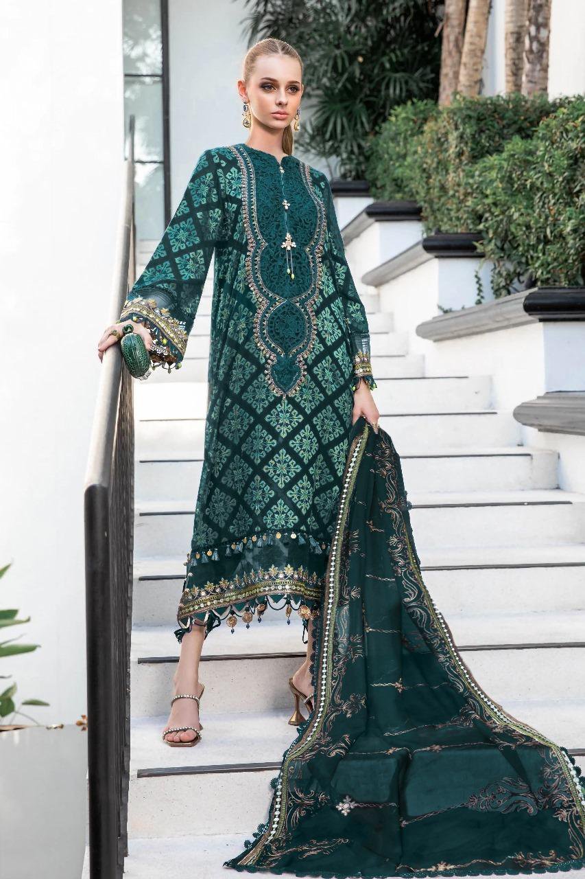 3 Pcs Women's Unstitched