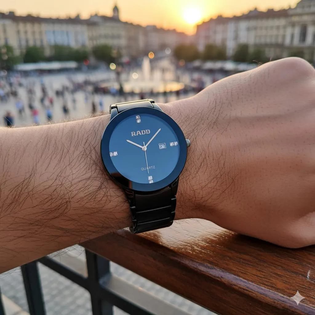 Men's / Women's Sleek Black watch