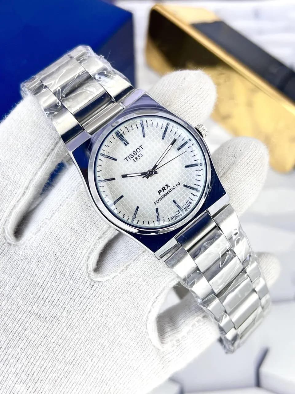 Tissot PRX Style Watch blue