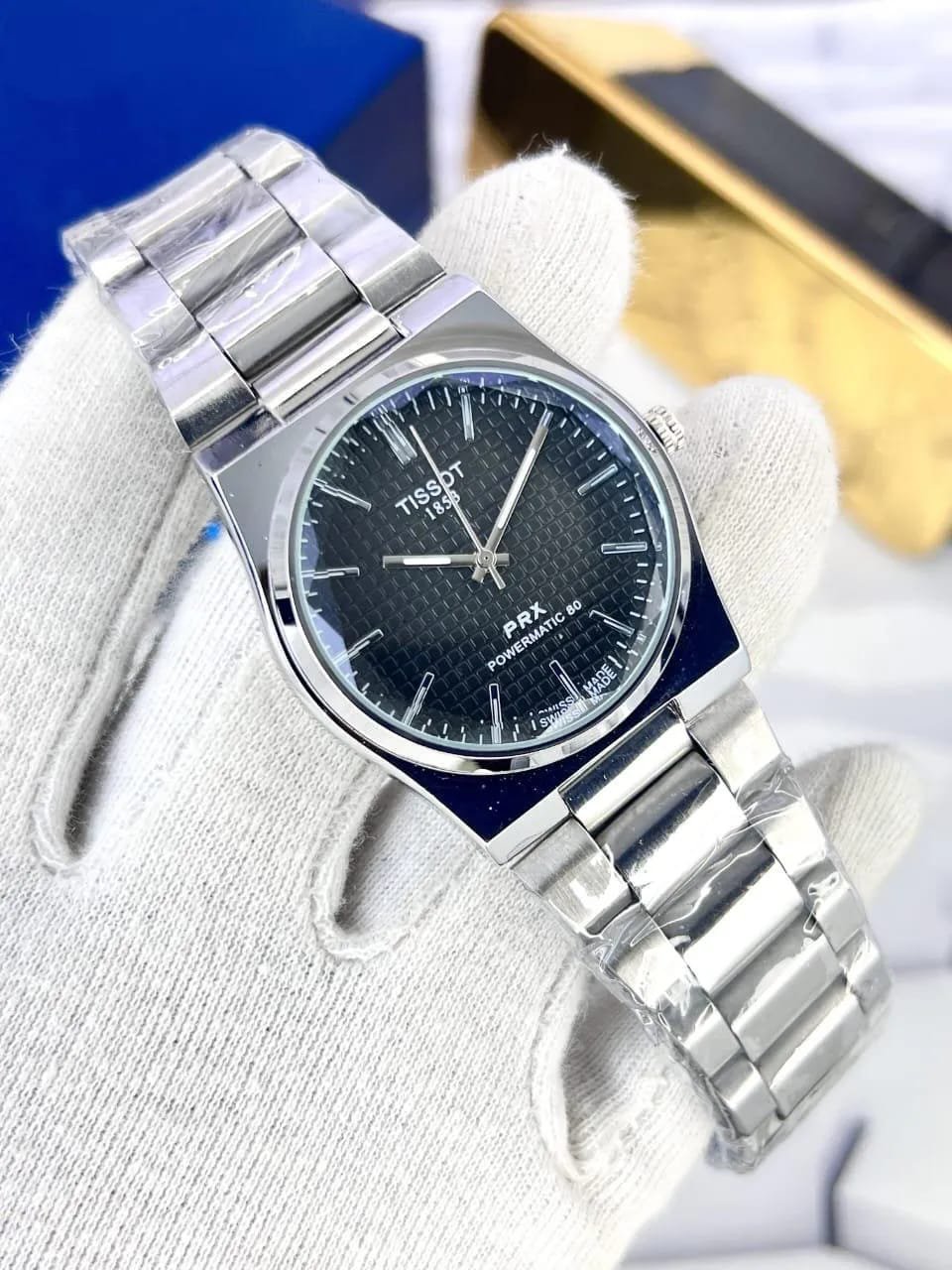 Tissot PRX Style Watch blue