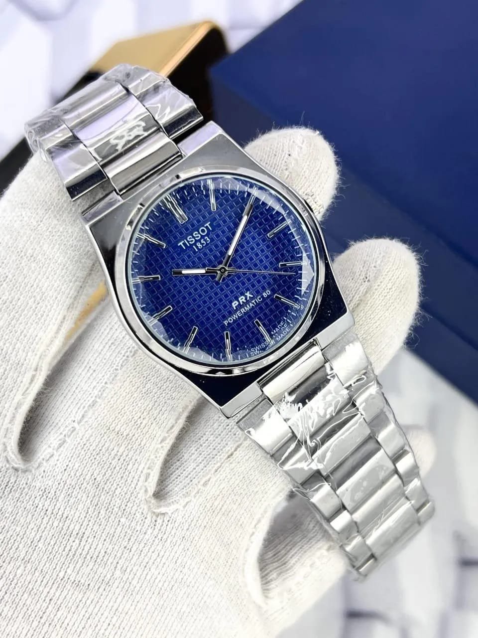 Tissot PRX Style Watch blue