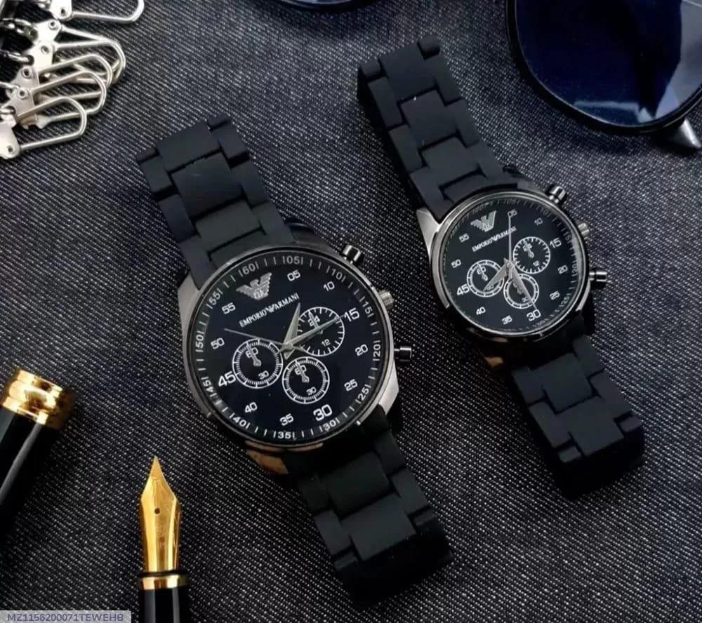Couple's Round Analogue Watch
